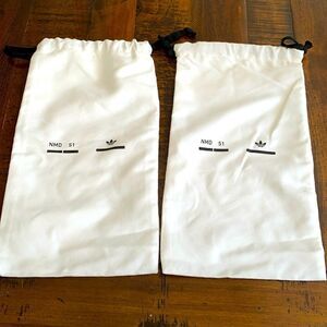 Adidas Sneaker Dust Bags – NMD S1 Logo – Black Drawstring Pair